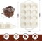 Silicone Muffin Pans for Baking, Metal Reinforced Frame 12 Cups Regular Size Silicone Cupcake Pan Nonstick Muffin Tin for Baking Muffin, Cupcake, Frittatas,BPA Free, Dishwasher Safe